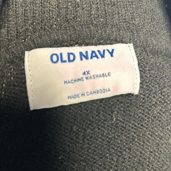 Old Navy Black SoSoft Cozy Collared Sweater V-neck Collared Sweater Size 4X - Picture 8 of 8